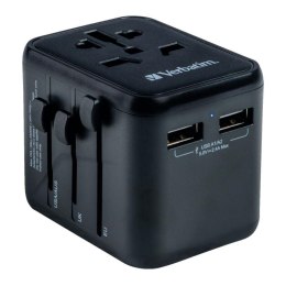 Adapter podróżny Verbatim UTA-01 globalny 2xUSB 12W Verbatim