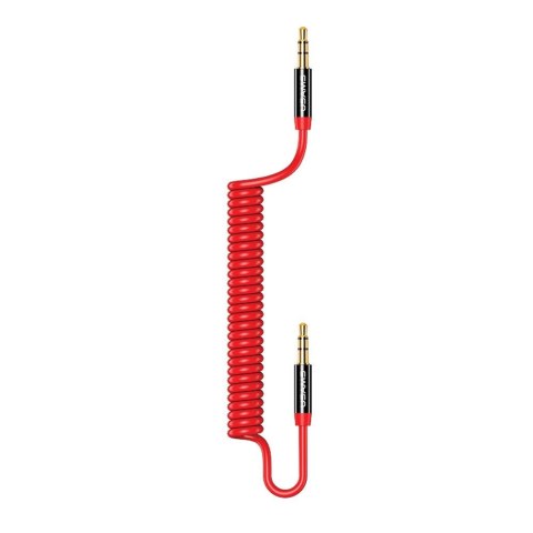 Kabel Audio Usams SJ256 Jack 3,5mm Spring 1,2m czerwony USAMS Kabel Audio Usams SJ256 Jack 3,5mm Spring 1,2m czerwony USAMS