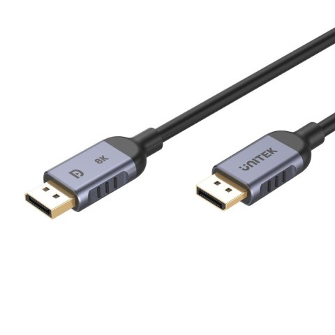 Kabel DisplayPort 1.4 Unitek C1628GY01-1.5M, 8K@60Hz, 4K@240Hz, 1,5m Unitek Kabel DisplayPort 1.4 Unitek C1628GY01-1.5M, 8K@60Hz, 4K@240Hz, 1,5m Unitek