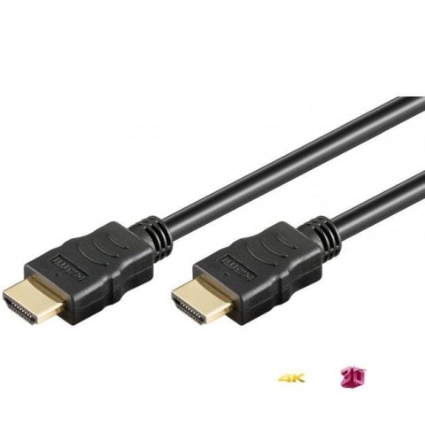 Kabel HDMI Techly HDMI-HDMI M/M 1,4 Ethernet 3D 4K, ekranowany, 2m, czarny Techly Kabel HDMI Techly HDMI-HDMI M/M 1,4 Ethernet 3D 4K, ekranowany, 2m, czarny Techly