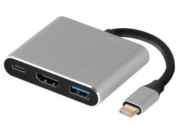 Kabel adapter USB-C Tracer TRAPOD46847 USB-C HDMI 4K USB 3.0 PDW 100W Tracer