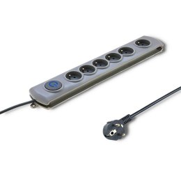 Listwa antyprzepięciowa Qoltec 6 gniazd | 5m Qoltec