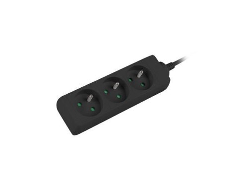 Listwa przedłużacz Lanberg 3m czarna 3x 230V PL, kabel wykonany z pełnej miedzi LANBERG Listwa przedłużacz Lanberg 3m czarna 3x 230V PL, kabel wykonany z pełnej miedzi LANBERG