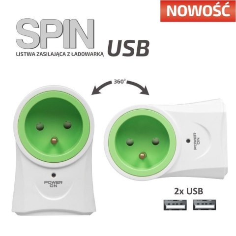 Listwa zasilająca Ever SPIN USB Ever Listwa zasilająca Ever SPIN USB Ever