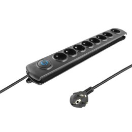 Listwa zasilająca antyprzepięciowa Qoltec 8 gniazd | 3m Qoltec