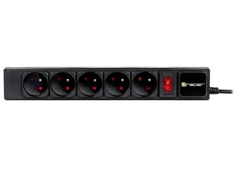 Listwa zasilająca przeciwprzepięciowa Tracer PowerGear 3 m, 5 gniazd, wyłącznik Tracer