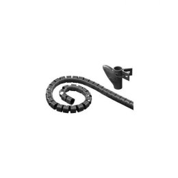 Opaska na kable Techly elastyczna 2,5m/25mm, czarna Techly