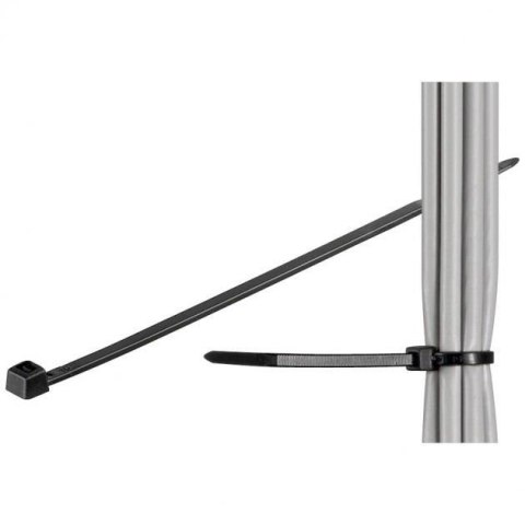 Opaski nylonowe Techly zaciskowe 280x4,8mm, 100 szt., czarne Techly Opaski nylonowe Techly zaciskowe 280x4,8mm, 100 szt., czarne Techly