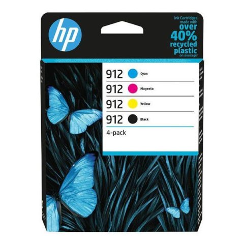 Zestaw tuszów HP 912 CMYK (6ZC74AE) HP Zestaw tuszów HP 912 CMYK (6ZC74AE) HP