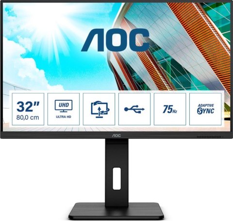 Monitor AOC 31,5" U32P2 2xHDMI DP 4xUSB 3.1 głośniki AOC