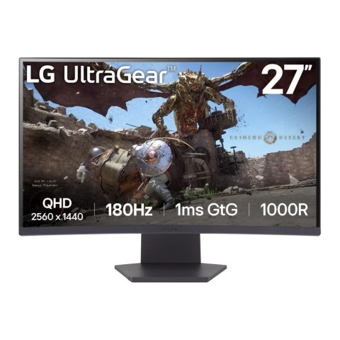 Monitor LG 27" UltraGear 27GS60QC-B VA WQHD 180Hz 2xHDMI DP LG Monitor LG 27" UltraGear 27GS60QC-B VA WQHD 180Hz 2xHDMI DP LG