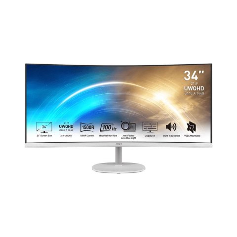 Monitor MSI 34" PRO MP341CQW 2xHDMI DP głośniki MSI Monitor MSI 34" PRO MP341CQW 2xHDMI DP głośniki MSI