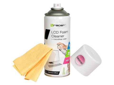 Pianka czyszcząca Tracer LCD/TFT 400 ml + microfibre Tracer Pianka czyszcząca Tracer LCD/TFT 400 ml + microfibre Tracer