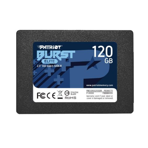 Dysk SSD Patriot Burst Elite 120GB SATA3 2,5" (450/320 MB/s) 7mm Patriot Memory