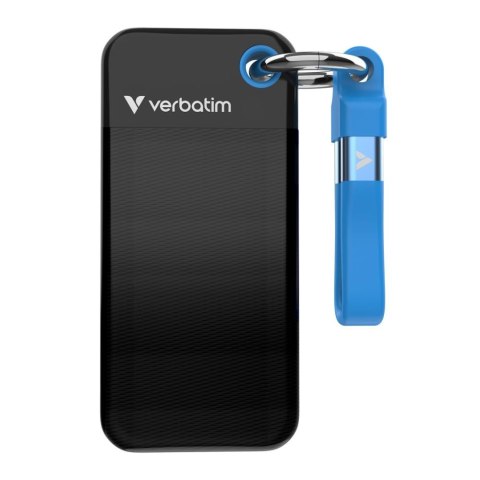 Dysk SSD zewnętrzny Verbatim Pocket SSD 2TB USB-C 3.2 Gen 2 czarny/niebieski Verbatim Dysk SSD zewnętrzny Verbatim Pocket SSD 2TB USB-C 3.2 Gen 2 czarny/niebieski Verbatim