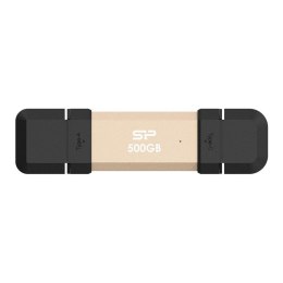 Dysk zewnętrzny SSD Silicon Power DS72 500GB USB-A USB-C (1050/850 MB/s) złoty Silicon Power