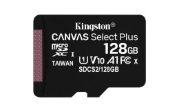 Karta pamięci Kingston microSD Canvas Select Plus 128GB UHS-I Class 10 + adapter Kingston