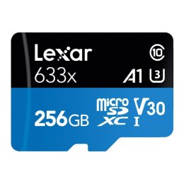 Karta pamięci Lexar microSDXC High-Performance 633x 256GB V30 UHS-I U3 A1 100/45MB/s Lexar