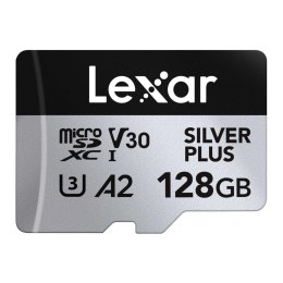 Karta pamięci Lexar microSDXC Silver Plus 128GB V30 UHS-I U3 A2 205/150MB/s Lexar