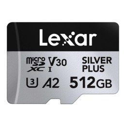 Karta pamięci Lexar microSDXC Silver Plus 512GB V30 UHS-I U3 A2 205/150MB/s Lexar