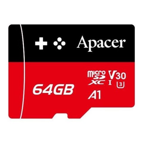 Karta pamięci microSDXC Apacer Gaming 64GB (100/80 MB/s) Class 10 UHS-I U3 V30 A1 Apacer Karta pamięci microSDXC Apacer Gaming 64GB (100/80 MB/s) Class 10 UHS-I U3 V30 A1 Apacer