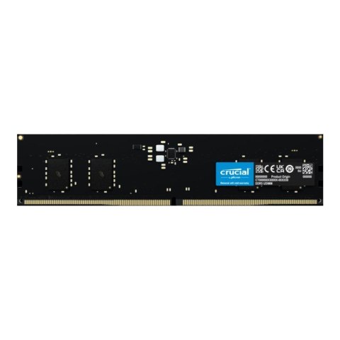 Pamięć DDR5 Crucial 32GB (1x32GB) 4800MHz CL40 1,1V Crucial Pamięć DDR5 Crucial 32GB (1x32GB) 4800MHz CL40 1,1V Crucial
