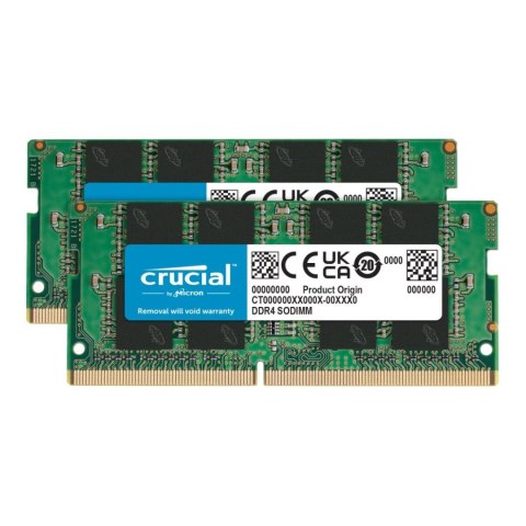 Pamięć SODIMM DDR4 Crucial 32GB (2x16GB) 3200MHz CL22 1,2V Crucial Pamięć SODIMM DDR4 Crucial 32GB (2x16GB) 3200MHz CL22 1,2V Crucial