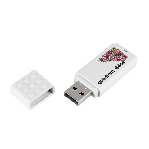 Pendrive GOODRAM 64GB UME2-SPRING WHITE USB 2.0 Goodram Pendrive GOODRAM 64GB UME2-SPRING WHITE USB 2.0 Goodram