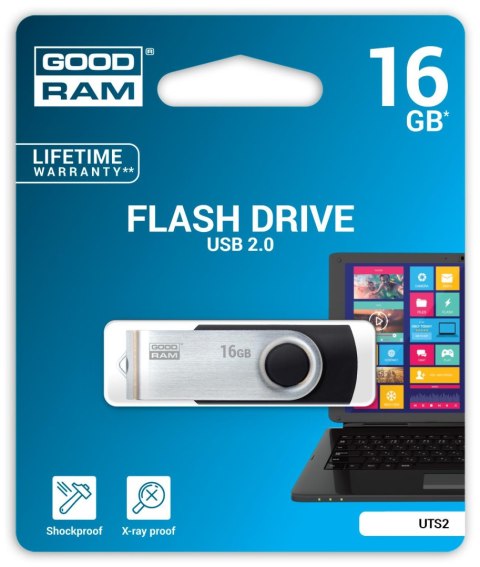 Pendrive GOODRAM UTS2 Twister 16GB USB 2.0 Goodram Pendrive GOODRAM UTS2 Twister 16GB USB 2.0 Goodram