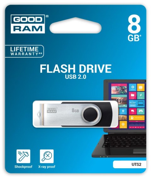 Pendrive GOODRAM UTS2 Twister 8GB USB 2.0 Goodram Pendrive GOODRAM UTS2 Twister 8GB USB 2.0 Goodram