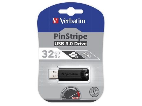 Pendrive Verbatim 32GB PinStripe USB 3.0 Verbatim Pendrive Verbatim 32GB PinStripe USB 3.0 Verbatim