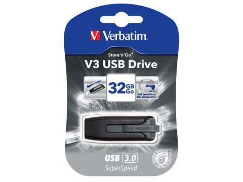 Pendrive Verbatim 32GB V3 USB 3.0 Verbatim Pendrive Verbatim 32GB V3 USB 3.0 Verbatim