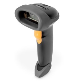Czytnik kodów kreskowych DIGITUS przewodowy USB-RJ45 2m, 1D, stojak w zestawie Digitus
