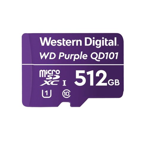 Karta pamięci WD Purple SC QD101 Ultra Endurance 512GB MicroSDXC UHS-1 U1 Western Digital Karta pamięci WD Purple SC QD101 Ultra Endurance 512GB MicroSDXC UHS-1 U1 Western Digital