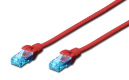 Patchcord DIGITUS UTP kat. 5e 15m PVC czerwony Digitus