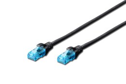 Patchcord DIGITUS UTP kat. 5e 2m PVC czarny Digitus