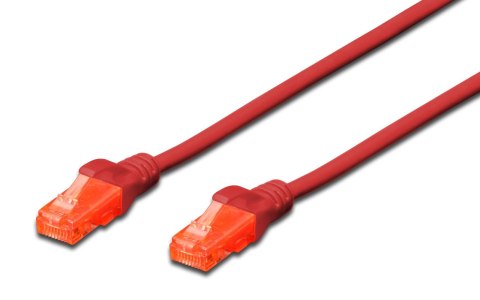 Patchcord DIGITUS UTP kat. 6 1m PVC czerwony Digitus Patchcord DIGITUS UTP kat. 6 1m PVC czerwony Digitus