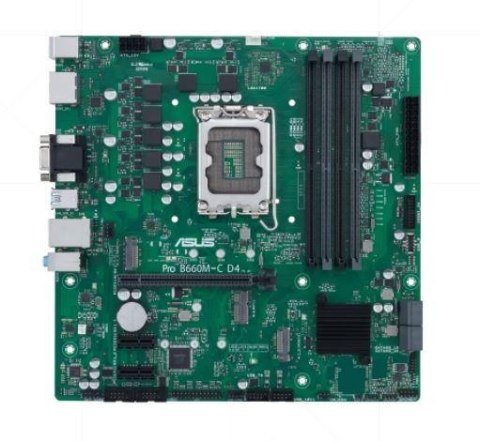 Płyta Asus PRO B660M-C D4-CSM /B660/DDR4/SATA3/M.2/USB3.0/PCIe4.0/s.1700/mATX Asus Płyta Asus PRO B660M-C D4-CSM /B660/DDR4/SATA3/M.2/USB3.0/PCIe4.0/s.1700/mATX Asus