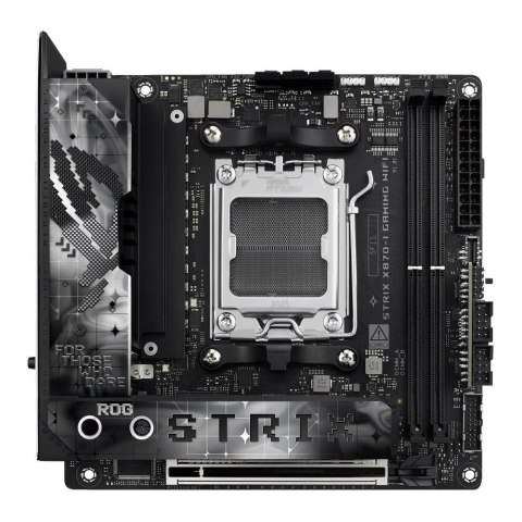 Płyta Asus ROG STRIX X870-I GAMING WIFI /AMD X870/DDR5/SATA3/M.2/WiFi/BT/PCIe5.0/AM5/mITX Asus Płyta Asus ROG STRIX X870-I GAMING WIFI /AMD X870/DDR5/SATA3/M.2/WiFi/BT/PCIe5.0/AM5/mITX Asus