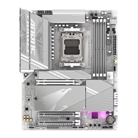 Płyta Gigabyte X870 AORUS ELITE WIFI7 ICE /AMD X870/DDR5/SATA3/M.2/USB4/PCIe5.0/WiFi/BT/AM5/ATX Gigabyte Płyta Gigabyte X870 AORUS ELITE WIFI7 ICE /AMD X870/DDR5/SATA3/M.2/USB4/PCIe5.0/WiFi/BT/AM5/ATX Gigabyte