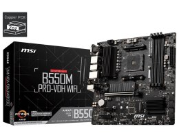 Płyta MSI B550M PRO-VDH WIFI /AMD B550/DDR4/SATA3/M.2/USB3.1/PCIe4.0/Wifi/BT/AM4/mATX MSI