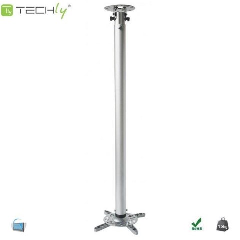 Ramię do projektora Techly 110-190 cm. 15kg, sufitowe, srebrne Techly Ramię do projektora Techly 110-190 cm. 15kg, sufitowe, srebrne Techly