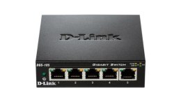 Switch niezarządzalny D-Link 5-portowy DGS-105 Metal Box 10/100/1000Gigabit D-Link