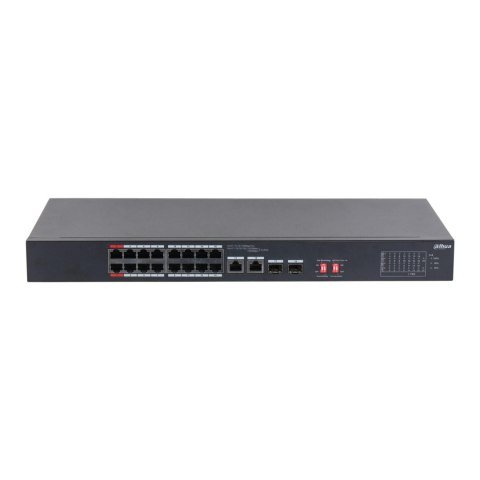 Switch niezarządzalny Dahua S3218-16ET-135 16x10/100M 2x10/100/1000M PoE 2xSFP Combo DAHUA