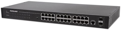 Switch zarządzalny Intellinet 24x 10/100/1000 Mbps + 2x slot SFP Rack 19" Intellinet