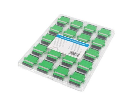 Adapter światłowodowy Lanberg SM SC/APC duplex zaślepka czarna 20szt LANBERG