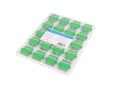 Adapter światłowodowy Lanberg SM SC/APC duplex zaślepka przezroczysta 20szt LANBERG Adapter światłowodowy Lanberg SM SC/APC duplex zaślepka przezroczysta 20szt LANBERG