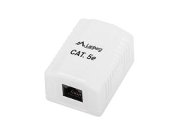 Gniazdo natynkowe Lanberg OU5-0001-W kat.5e 1X RJ45 LANBERG