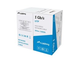Kabel UTP Lanberg 1Gb/s 305m drut CCA LANBERG