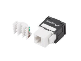 Moduł Keystone Lanberg gniazdo RJ45 -> LSA beznarzędziowy UTP kat.6a 180° do puszki montażowej LANBERG